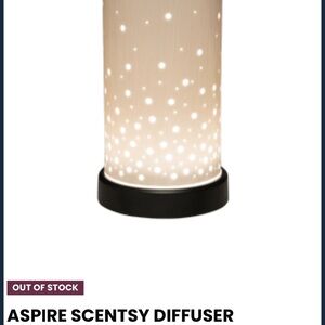 Scentsy Aspire Diffuser - Cream and Black